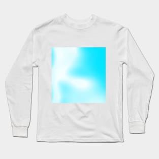 blue and white gradient Long Sleeve T-Shirt